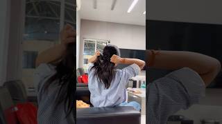 Tie your hair without Hair accessories 🥵❤️ hairaccessories hairstyle hairtutorial hairlove [upl. by Eimmot]