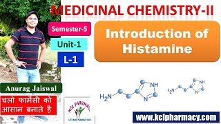 Antihistaminic Drugs  Intro of Histamine  L1 Chapter 1 Unit1 Medicinal Chemistry II 5th Sem [upl. by Lamee377]