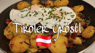 Tiroler Gröstl I Austrian Local Dish  The Wanderlust Family [upl. by Aiva]