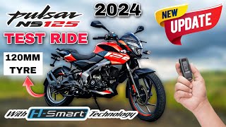 Bajaj Pulsar NS 125 2024 Model Test Ride Review  New Features  Top Speed  Mileage  A2R motoride [upl. by Nomar]