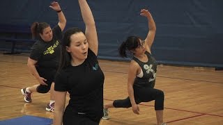 Navy families get fit [upl. by Edorej]