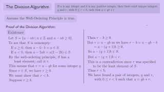 Abstract Algebra 1 The Division Algorithm [upl. by Meras]