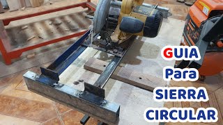 Fabricación de guia para sierra circular [upl. by Dunham203]