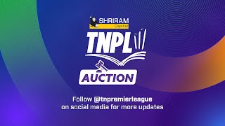 TNPL Player Auction 2024  Live Stream [upl. by Eita442]