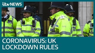 What you can and cant do during the threeweek UK coronavirus lockdown  ITV News [upl. by Ailemaj]