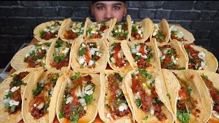 ASMR NO TALKING EATING A COUPLE RIB TACOS [upl. by Mahmud979]