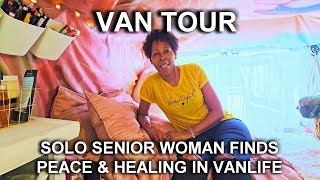 VAN TOUR SOLO SENIOR NOMAD FINDS PEACE AND HEALING IN VANLIFE [upl. by Clem]