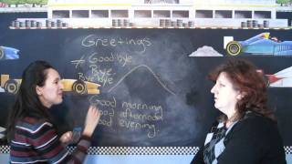 Lesson 3  Greetings Throughout the Day  Learn English with Jennifer [upl. by Tab]