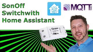 SonOff Switch  Reprogramming to use with Home Assistant [upl. by Aihsemot568]