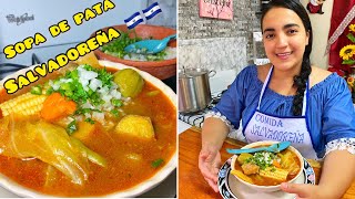 Como hacer SOPA DE PATA o puya SALVADOREÑA 🇸🇻🇸🇻😋 platillo típico de nuestro país [upl. by Dud]