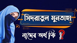 সিদরাতুল মুনতাহা নামের বাংলা অর্থ কি  Sidratul Muntaha Namer Ortho Ki  Name Meaning [upl. by Notrub101]