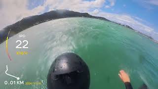 Lyall Bay Wellington Good waves Wingfoiling [upl. by Annecorinne]