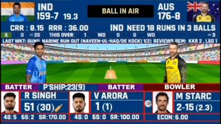 India vs Australia 5th T20 Live  IND vs AUS 5th T20 Live Scores amp Commentary [upl. by Siladnerb]