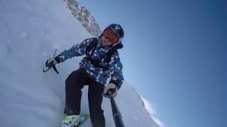 Gopro 4 HD Les Deux Alpes Glacier Off Piste [upl. by Ynalem]