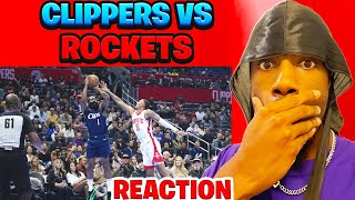 dMillionaire REACTS to ROCKETS at CLIPPERS  NBA INSEASON TOURNAMENT 🏆  FULL GAME HIGHLIGHTS [upl. by Malaspina]