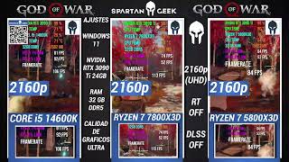 Intel Core i5 14600K VS Ryzen 7 7800X3D VS Ryzen 7 5800X3D Pruebas Con Nvidia En 4K [upl. by Kentigera83]