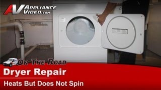 Kenmore Dryer Repair  Heats but Does Not Spin  Belt [upl. by Harbard]