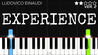 Ludovico Einaudi  Experience  EASY Piano Tutorial [upl. by Ellis]