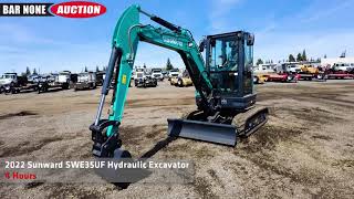 2022 Sunward SWE35UF Hydraulic Excavator [upl. by Ronnoc567]