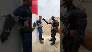 Captain America vs venom fightshorts [upl. by Lilian]