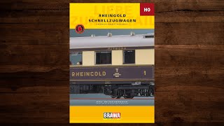 BRAWA Funktionsübersicht Rheingold Schnellzugwagen H0 – Modellbahn Katalog [upl. by Tugman]