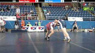 Junior 220  Aspen Naylor Utah vs Matt Voss Washington [upl. by Kyla]