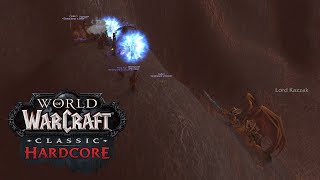 Lord Kazzak World Boss Hardcore Warlock HC Elite WoW Classic HC [upl. by Niawat]