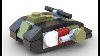 British Mark IV Tank Micro scale LEGO MOC Timelapse [upl. by Aday]