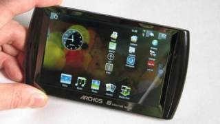 Archos 5 Internet Tablet Android unboxing switchon and overview [upl. by East579]