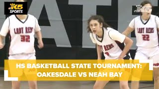 HS Basketball State Tourney Oakesdale vs Neah Bay 1B Girls Qtrs [upl. by Sirrap499]