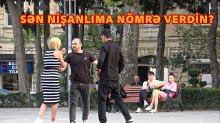 Sen Nişanlima Nomre Verdin BAKIDA SOSYAL PRANK prank saka [upl. by Dranrev179]