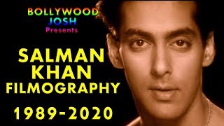 Salman Khan Filmography in Just 25 Minutes  Salman Khan Evolution 1988 to 2020  Bollywood Josh [upl. by Odilia60]