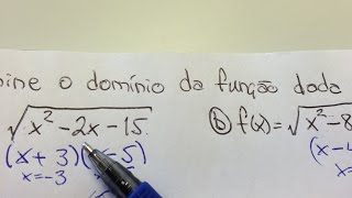 MFUNA  FP7 – Como determinar o domínio de 7 funções dadas envolvendo raiz e fração [upl. by Cassiani]