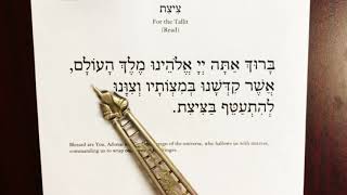 TzitzitTallit Blessing  Learners Speed [upl. by Nylyak]