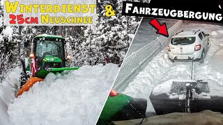 25cm Neuschnee und Fahrzeugbergung  Winterdienst in Oberkärnten ❄️ [upl. by Ginevra]