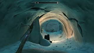 Clearing Glacial Cave Dragonborn DLC TES V Skyrim Spoiler Alert [upl. by Llezom]