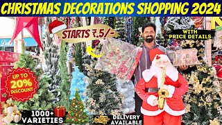 🌲Christmas Decorsல இவ்வளவு Varietyஆ😍  🧑‍🎄Christmas Decorations Shopping 2024✨ MK Reacts [upl. by Ellynad]