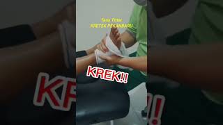 SAKIT ENGKEL KAKI shorts chiropractic bonesetting kretekpekanbaru tanstittar [upl. by Sharlene]