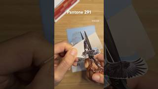 Pantone 291 pantonechallenge music song journaling scrapbook paperasmr collage 1분다꾸 sticker [upl. by Macey391]