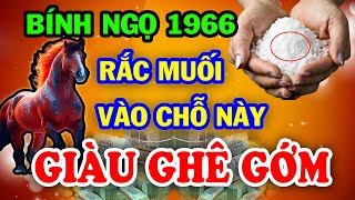 Tuổi Bính Ngọ 1966 Đang Nghèo Khổ Đặt Bát Muối Vào Chỗ Này 3 Ngày Sau ĐỔI ĐỜI Giàu To [upl. by Nomzed]