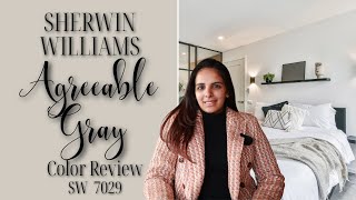 Sherwin Williams Agreeable Gray SW 7036 Color Review [upl. by Waldner]