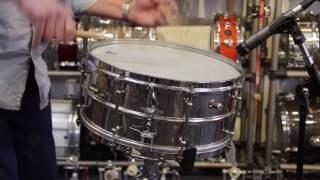 1930’s Slingerland Nickel Over Brass Snare Drum 65x15 [upl. by Anavlys583]