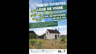 Patrimoine Azay sur Cher Logette de vigne Le 22 septembre 2024 [upl. by Aisilef]