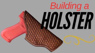 Leather Gun Holster Custom Leatherwork [upl. by Lehet]