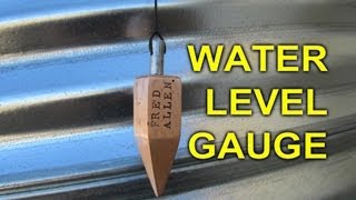 Water Level Sight Gauge  How to make a water level indicator for a culvert cistern or tank [upl. by Nimrahc]