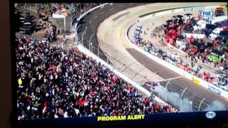 Denny Hamlin 2015 Martinsville Burnout [upl. by Seugirdor]