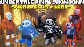 Undertale Final Showdown  Sneakpeeks  Leaks  Roblox [upl. by Atinrahc]