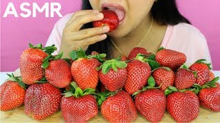 Big and Juicy STRAWBERRIES Asmr Eating Sounds [upl. by Ameerahs]