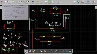 Calculo de la resistencia equivalente total en un circuito  Electrodinámica  Física  Nivel Pre U [upl. by Duane]