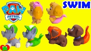 Paw Patrol Merpups Squirters Swim in GIANT Orbeez [upl. by Ibur983]